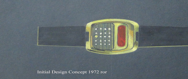 Artist's conception of the watch calculator.