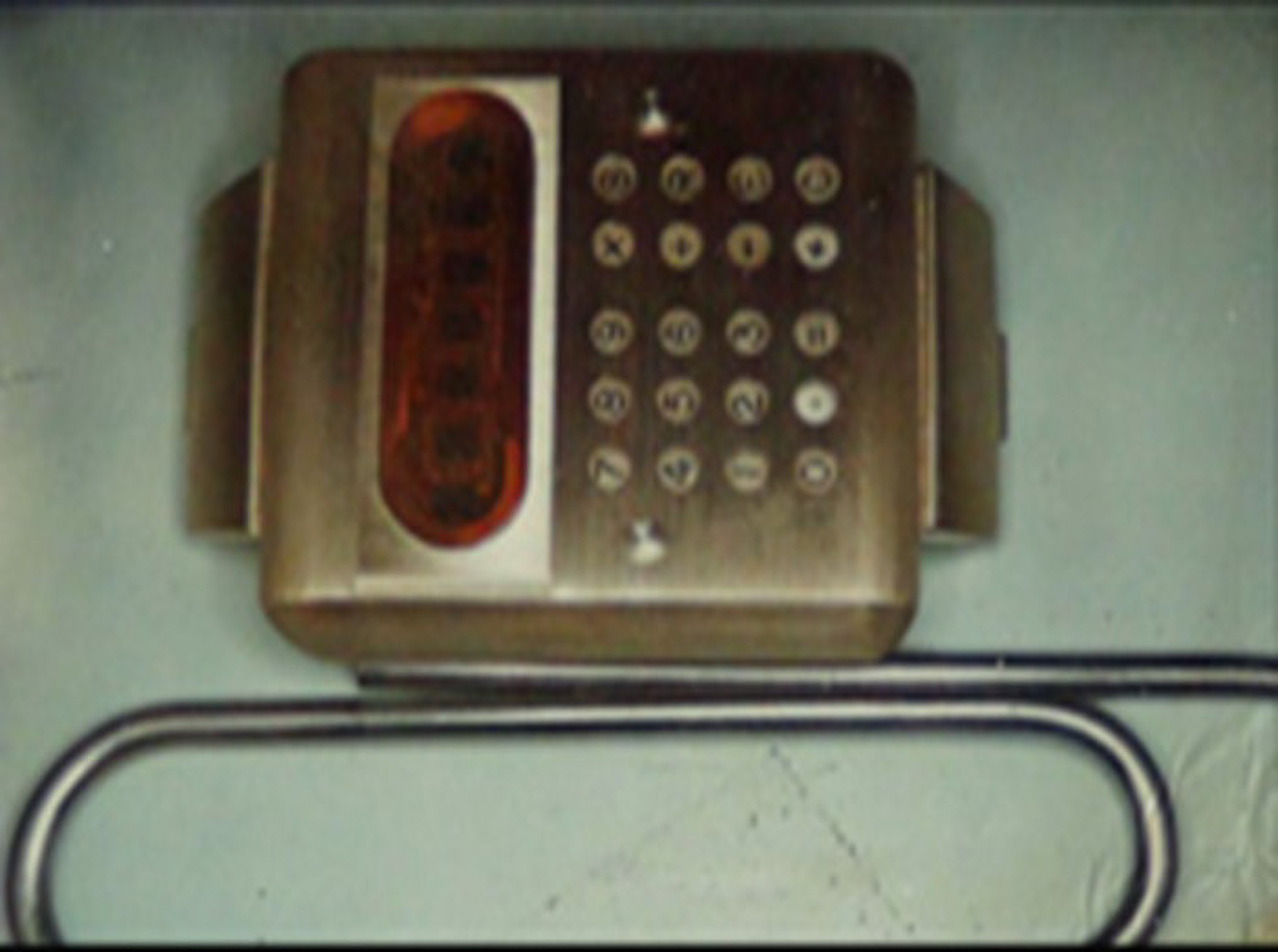 Photo of the working prototype of the watch/calculator.